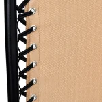 Розкладний лежак 2в1 eHokery ORION бежевий- Елегантний дизайн та комфорт для вашого відпочинку на пляжі та в саду - Зображення 8