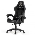 Геймерське крісло Infini Five чорно-сіре-Елегантний дизайн та максимальний комфорт - Зображення 3