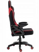 Геймерське крісло KRAKEN Feyton тканина чорно-червона .Преміум комфорт і стиль - Зображення 3