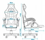 Геймерське крісло MatMay BLACK GAMING - Зображення 10