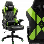Геймерське крісло KRAKEN Feyton чорно-зелений-поєднання комфорту та динамічного дизайну - Зображення 2