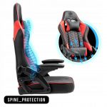 Геймерське крісло KRAKEN Feyton чорно-червоний-потужний стиль та комфорт - Зображення 8