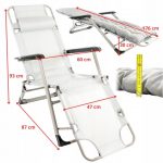 Розкладний пляжний лежак 2в1+подушка -Максимальний комфорт для відпочинку на пляжі та в саду - Зображення 8