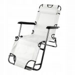 Розкладний пляжний лежак 2в1 сірий -Ідеальний вибір для комфортного відпочинку на пляжі та в саду