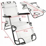 Розкладний пляжний лежак 2в1 сірий -Ідеальний вибір для комфортного відпочинку на пляжі та в саду - Зображення 5