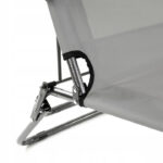 Розкладний пляжний лежак 2в1 графіт -Комфорт та зручність для відпочинку на пляжі та в саду - Зображення 5