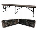 Лавка розкладна туристична NUFORMA 183x28x43см коричнева - Зображення 2