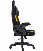 Геймерське крісло KRAKEN чорно-жовте-Ідеальний вибір для комфортних та тривалих ігрових сесій - Зображення 3
