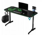 Геймерський стіл 140x60 см ULTRADESK FRAG + PAD Green-Простір і комфорт для геймерів