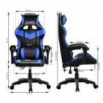 Геймерське крісло STAZER Coliber Чорно-синій-Ідеальний Комфорт для Тривалих Ігор - Зображення 4