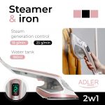 Парова праска для одягу відпарювач Adler AD 5044 2в1 1800Вт - Зображення 18