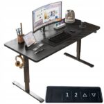 Геймерський електричний стіл MuvuHome чорний 160 х 60 см