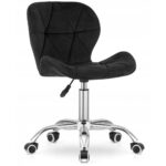 Офісне крісло MemFlow велюр чорний