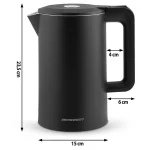 Електрочайник 1.7л Berdsen BD-710 чорний - Зображення 5