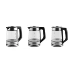 Електрочайник Berdsen BD-704 скляний 1.7 л чорно-срібний - Зображення 9