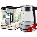 Електрочайник Berdsen BD-704 скляний 1.7 л чорно-срібний - Зображення 10