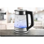 Електрочайник Berdsen BD-704 скляний 1.7 л чорно-срібний - Зображення 12