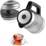 Електрочайник Berdsen BD-704 скляний 1.7 л чорно-срібний - Зображення 13