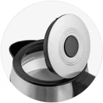 Електрочайник Berdsen BD-704 скляний 1.7 л чорно-срібний - Зображення 6