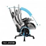 Геймерське крісло KRAKEN HELIOS тканина чорно-сірий -Максимальний Комфорт та Стиль - Зображення 5