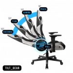 Геймерське крісло KRAKEN HELIOS тканина чорно-сірий -Максимальний Комфорт та Стиль - Зображення 6