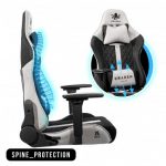 Геймерське крісло KRAKEN HELIOS тканина чорно-сірий -Максимальний Комфорт та Стиль - Зображення 8