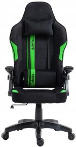 Геймерське крісло KRAKEN чорно-зелене-Максимальний комфорт та стиль для тривалих ігор - Зображення 3