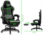 Геймерське крісло STAZER EAGLE Чорно-зелений- елегантний дизайн і комфорт - Зображення 2