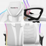 Геймерське крісло Huzaro Force 2.5 RGB White Mesh Елегантність і комфорт вашого простору - Зображення 6
