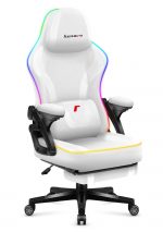 Геймерське крісло Huzaro Force 4.6 White RGB Smart Ідеальне поєднання сучасного дизайну та комфорту - Зображення 3