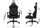 Геймерське крісло HUZARO FORCE 7.6 Black Преміум комфорт і підтримка для професійних геймерів - Зображення 6