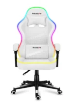 Геймерське крісло HUZARO FORCE 4.4 RGB White елегантний дизайн і RGB-підсвітка для максимуму - Зображення 6