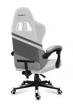 Геймерське крісло HUZARO FORCE 4.4 White Mesh Стильний білий дизайн та комфорт - Зображення 4