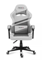 Геймерське крісло HUZARO FORCE 4.4 White Mesh Стильний білий дизайн та комфорт - Зображення 2