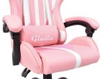 Геймерське крісло Giulia рожеве - Динамічний дизайн та комфорт для захоплюючих ігор і роботи - Зображення 9