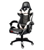 Геймерське крісло EXTREME GT чорно-біле - Зображення 4