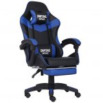 Геймерське крісло INFINI ESPACE чорно-синє-Комфорт і підтримка для інтенсивних ігор та роботи в стильному дизайні