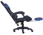 Геймерське крісло INFINI ESPACE чорно-синє-Комфорт і підтримка для інтенсивних ігор та роботи в стильному дизайні - Зображення 4