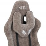 Геймерське крісло INFINI Luxor світло-коричневе-Розкішний дизайн і комфорт - Зображення 6