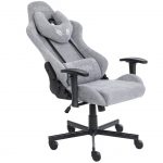 Геймерське крісло INFINI Luxor світло-сіре- Елегантний дизайн і комфорт - Зображення 4