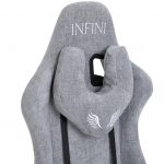 Геймерське крісло INFINI Luxor світло-сіре- Елегантний дизайн і комфорт - Зображення 5