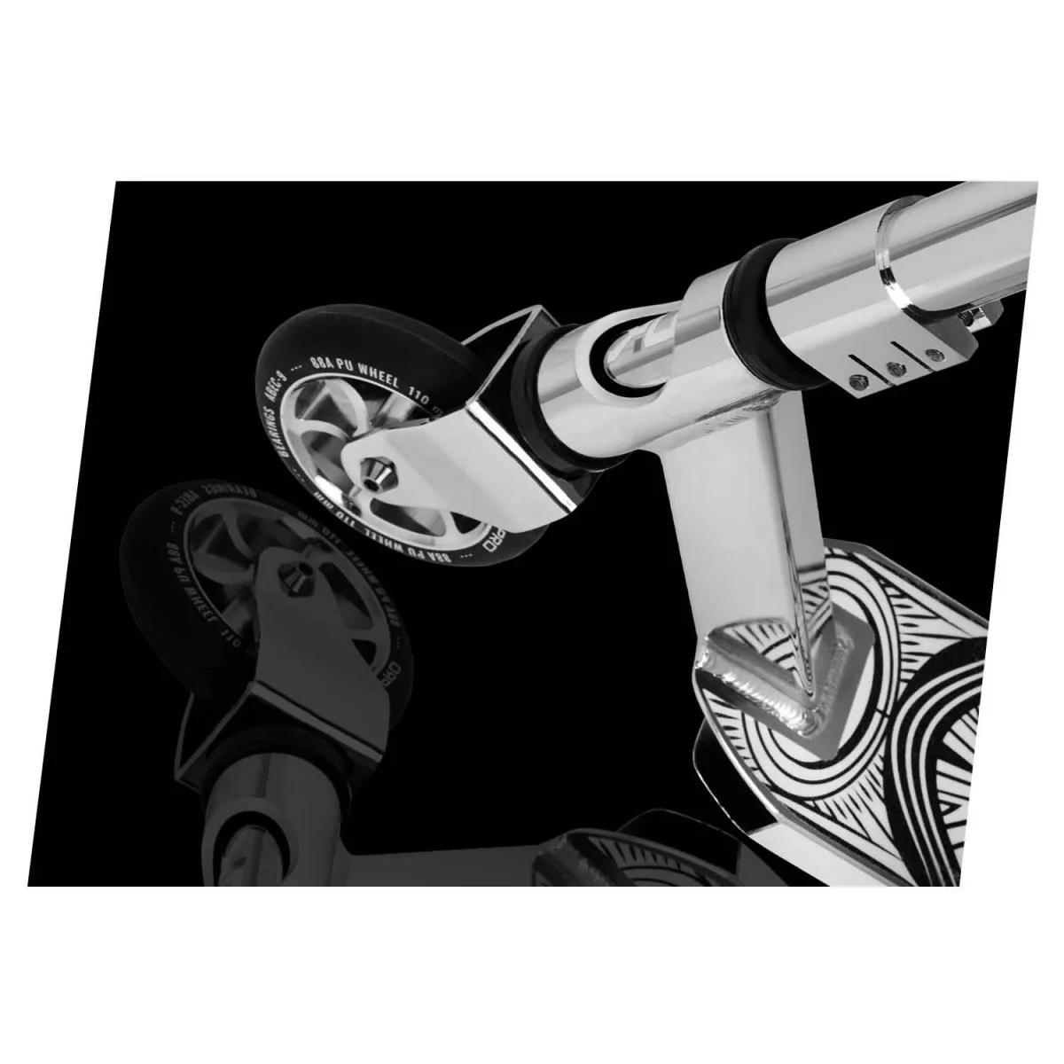 Самокат вуличний сріблястий трюковий SOKE PRO - Зображення 8