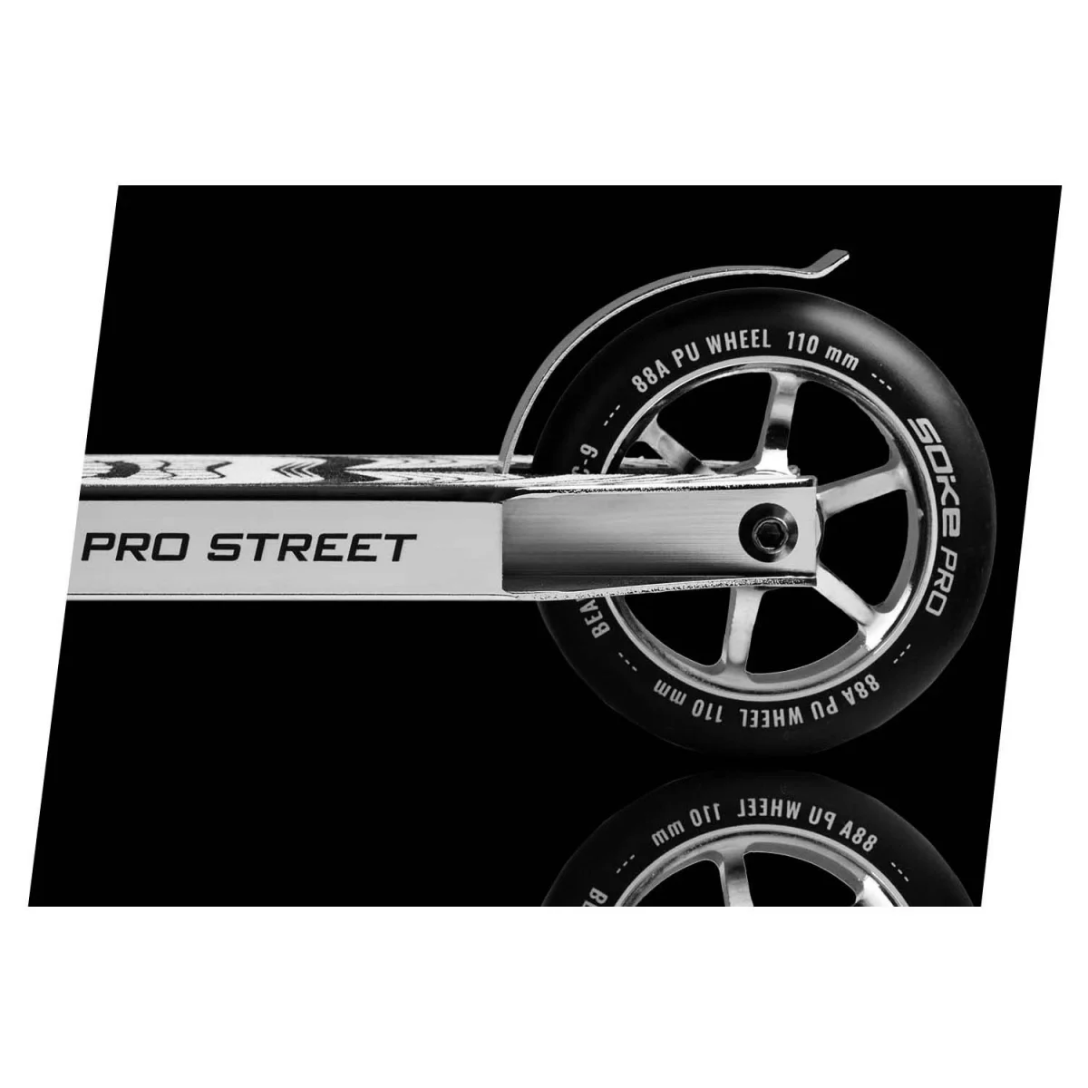 Самокат вуличний сріблястий трюковий SOKE PRO - Зображення 3