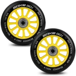 Колеса для самоката 100мм жовті 2 шт - Зображення 6