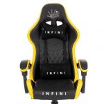 Геймерське крісло Infini Five чорно-жовте. Ваше Ідеальне Крісло: Розкіш, Яка Надихає - Зображення 7