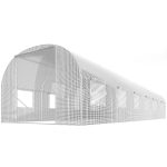 Садова Теплиця 3 x 6 м (18 м²) біла Plonos - Велика і міцна - Зображення 2