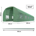 Садова Теплиця 3 x 6 м (18 м²) Plonos - Простора і міцна - Зображення 4
