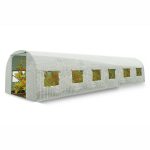 Садова Теплиця 3 x 6 м (18 м²) біла Plonos - Посилена конструкція - Зображення 2