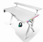 Стильний Геймерський стіл CRF4011RGB Білий з RGB підсвічуванням - Зображення 4