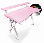 Яскравий Геймерський стіл CRF4009RGB Рожевий для геймерів - Зображення 4